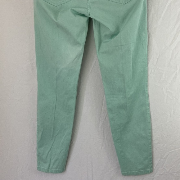 Vintage Baby Phat Light Lime Green Jeans Size 14 - Picture 6 of 9